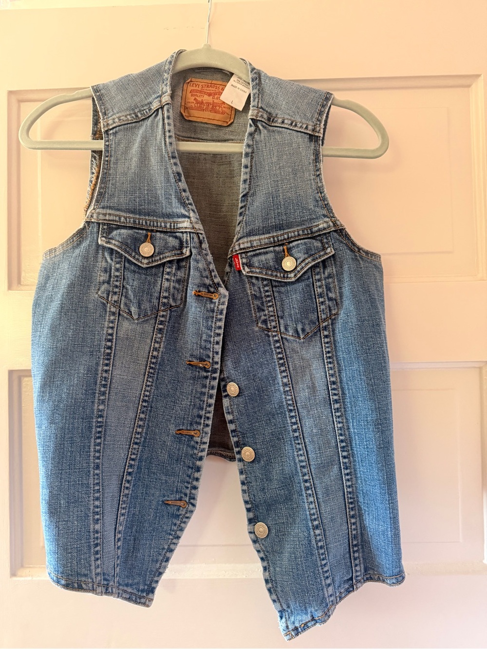 Levi's Women's Light Blue Denim Vest